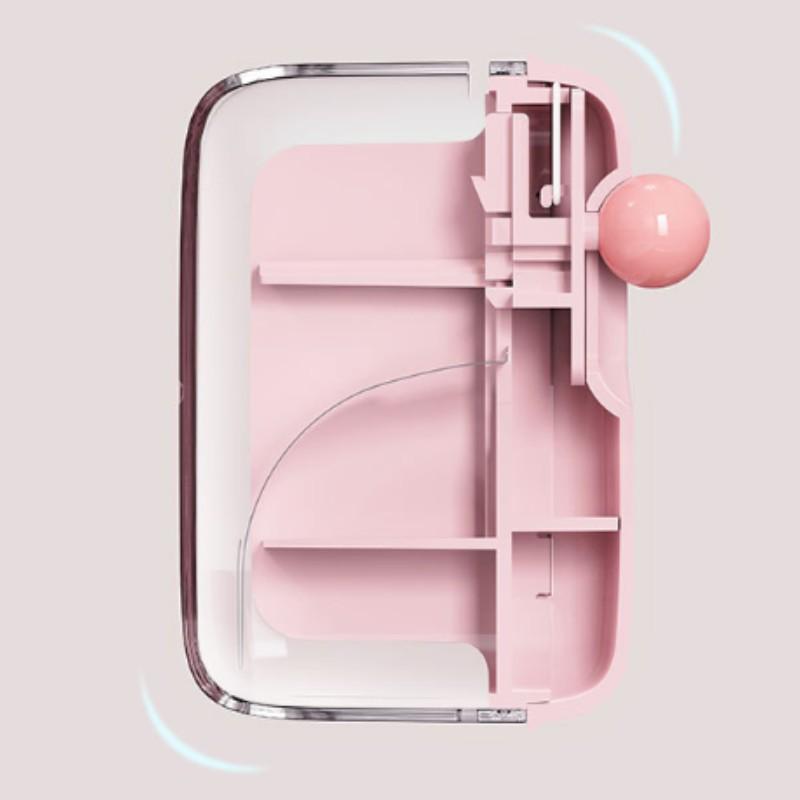 High-Style Dopamine Floss Box, Automatic Pop-Up Portable Floss Holder, Ultra-Fine Floss Stick Storage, Transparent, Travel-Friendly