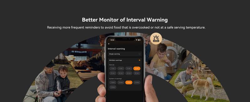 INBKIRD wireless thermometer, WIFI&Bluetooth meat thermometer, magnetic suction, suitable for cooking, kitchen tools,Holiday Gifts TikTokShopBlackFriday