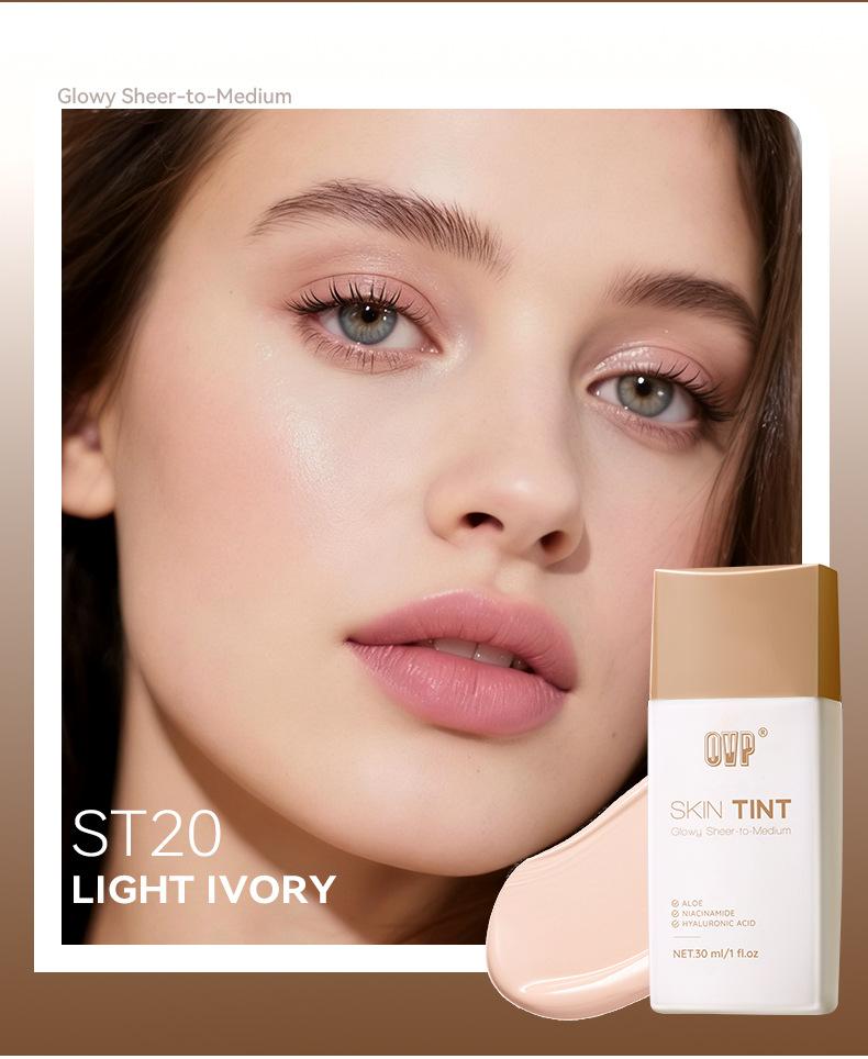Lightweight Flawless Foundation, Evens Skin Tone, Hydrating Concealing Foundation, Matte Texture, Non-caking, Naturally Brightening, Creates A Natural Base Makeup Effect, Essential Facial Makeup.