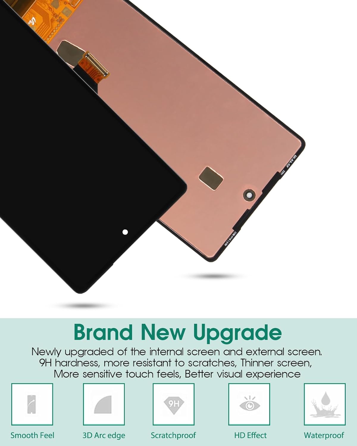 OLED for Google Pixel 6A Screen Replacement for Google Pixel 6A LCD Replacement Kits for Google Pixel 6A Digitizer Touch Screen Display Assembly Repair GX7AS GB62Z G1AZG