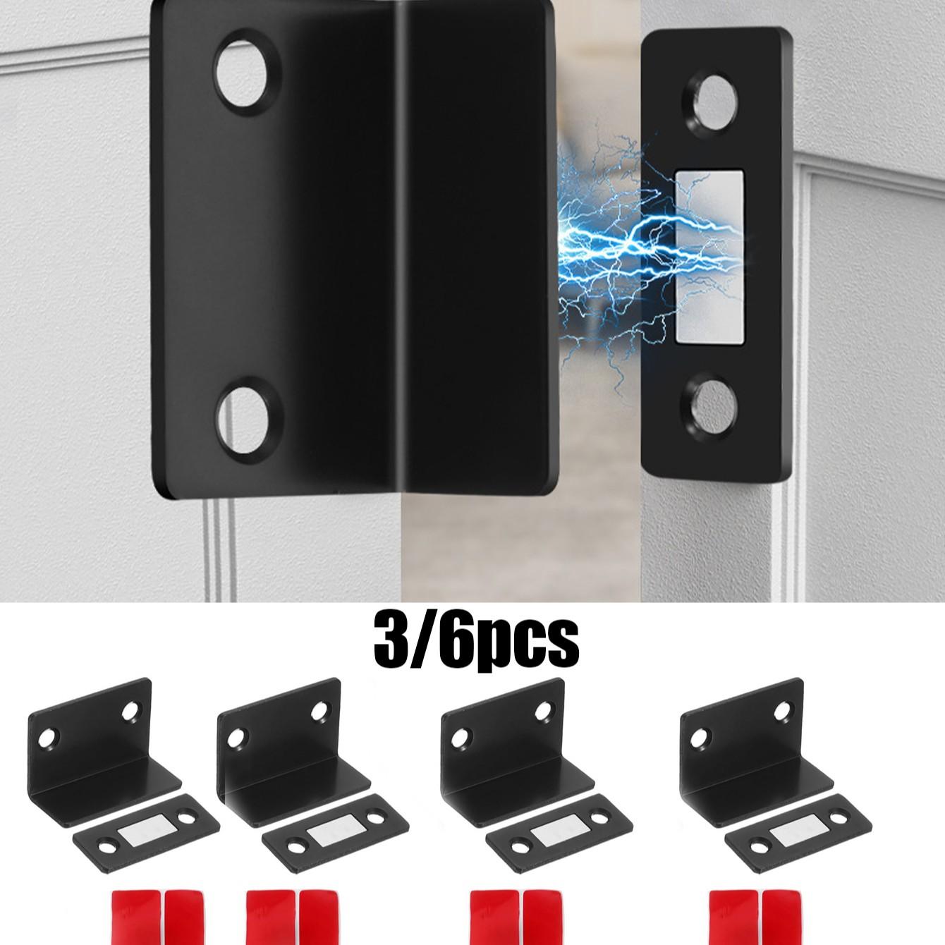 1pc/3pcs, Strong Magnetic Door Latch, Ultra-Thin Magnet for Furniture Cabinets, Screw-Installed, Secure Closure Device