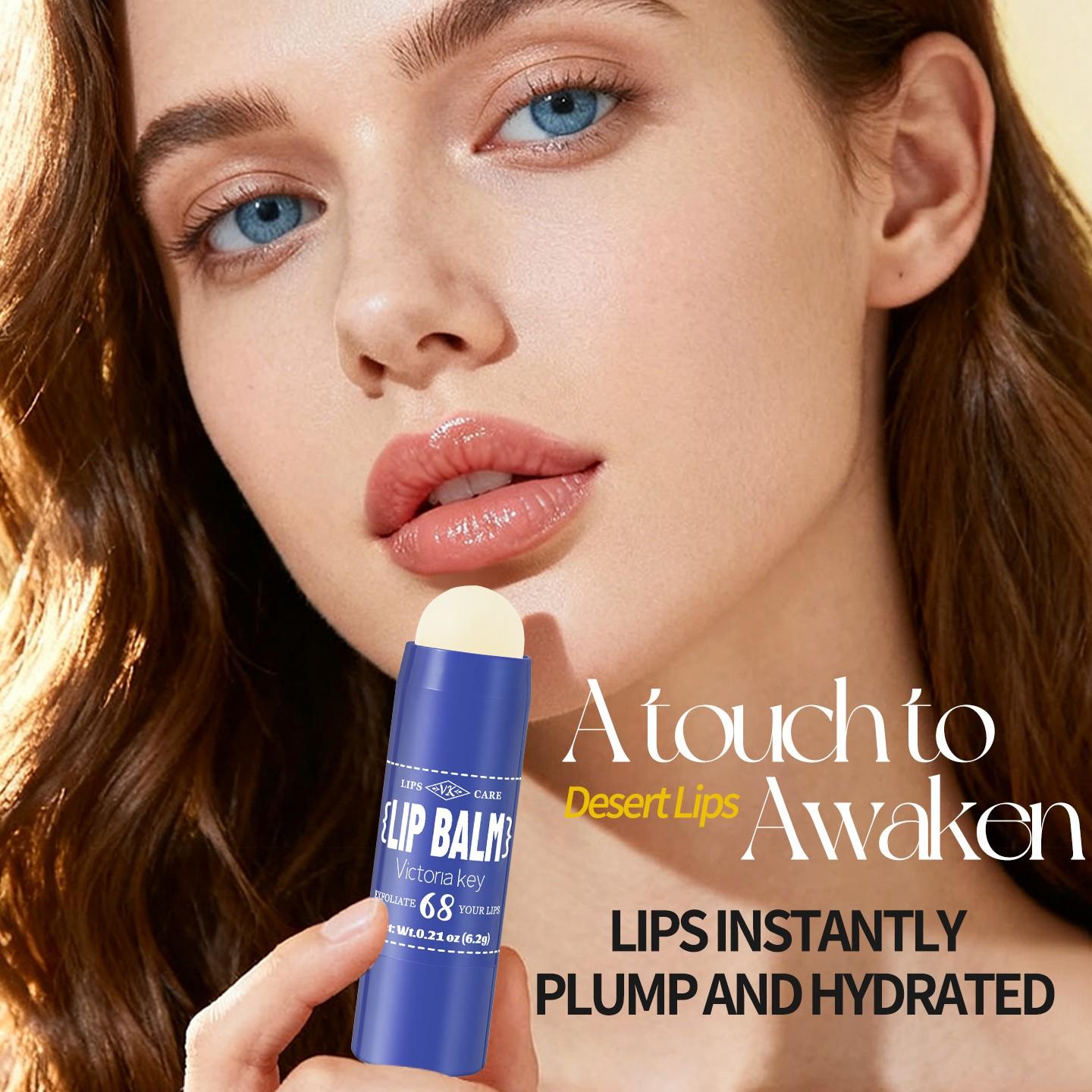 1pc Moisturizing Lip Balm, Instant Hydration, Natural Color, All-Day Shine, Suitable for All Skin Types, Colored Lip Care