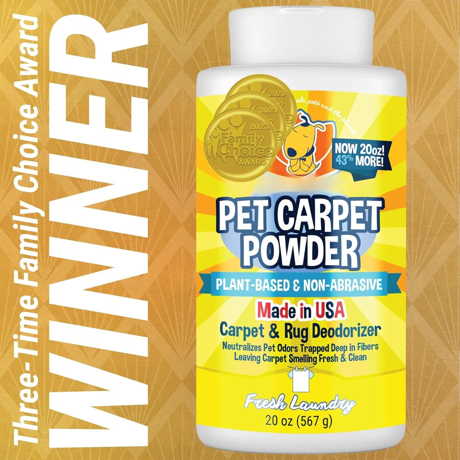 Carpet Deodorizer - Dry Pet Smell Eliminator & Odor Remover - Loosens & Dirt - -Based Room Freshener for Vacuuming - Laundry (Pack of 1) Carpet Deodorizer - Dry Pet Smell Eliminator & Odor Remover - Loosens & Dirt - -Based Room Freshener for Vacuuming - Laundry (Pack of 1)