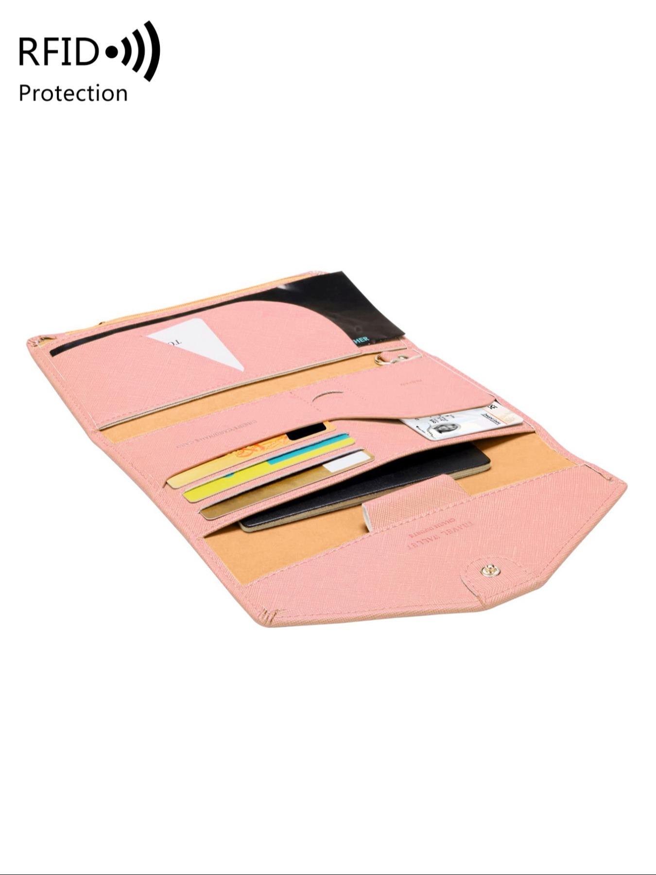 Women's Fashionable Multi Card Slot Credit Card Organizer Card Holder, Casual Minimalist Plain Color RFID Protection Wallet with Rfid Card Slots, Simple All-match Wallet for Daily Life