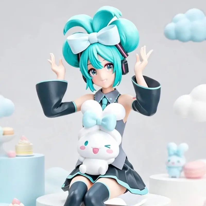 Hot 21CM Anime  X Cinnamoroll Figure Anime Peripheral Collectible Models Decorative Decorations Children Kawaii Gift
