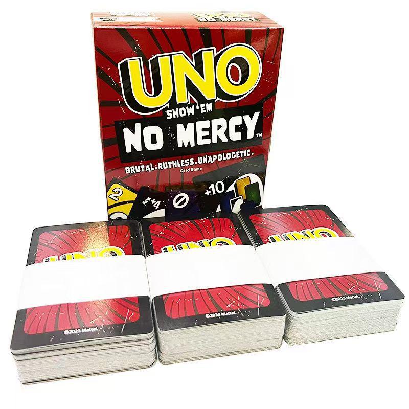 Uno No Mercy Special Edition Card Game, Perfect for Party Icebreaker, Competitive Fun for Adults & Teens, Classic Uno for Collectors, Card Deck, Numbered Cards