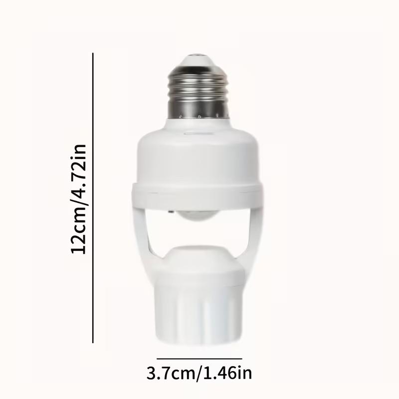 Human Body Infrared Sensor Light Socket, Adjustable Switch, 85-265v Motion Sensor, Suitable for Various E27 Bulbs, Automated Lighting, Smart Home Automation, Smart Home Lighting