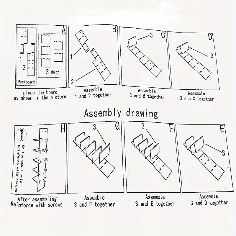 5-layer white PVC plastic suspended wall hanging storage system, smooth laminate vertical frame, suitable for bedroom/living room/entrance, upgraded tower design, can display jewelry green plants, simple art storage display shelf