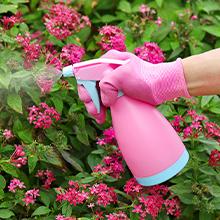 Gardening Tools Set, 10 PCS Stainless Steel Heavy-Duty with Non-slip Soft Rubber Handle with Large Garden Bag, Floral Pattern Gardening Tool Set Gifts for Women Birthday Mother's Day, Pink