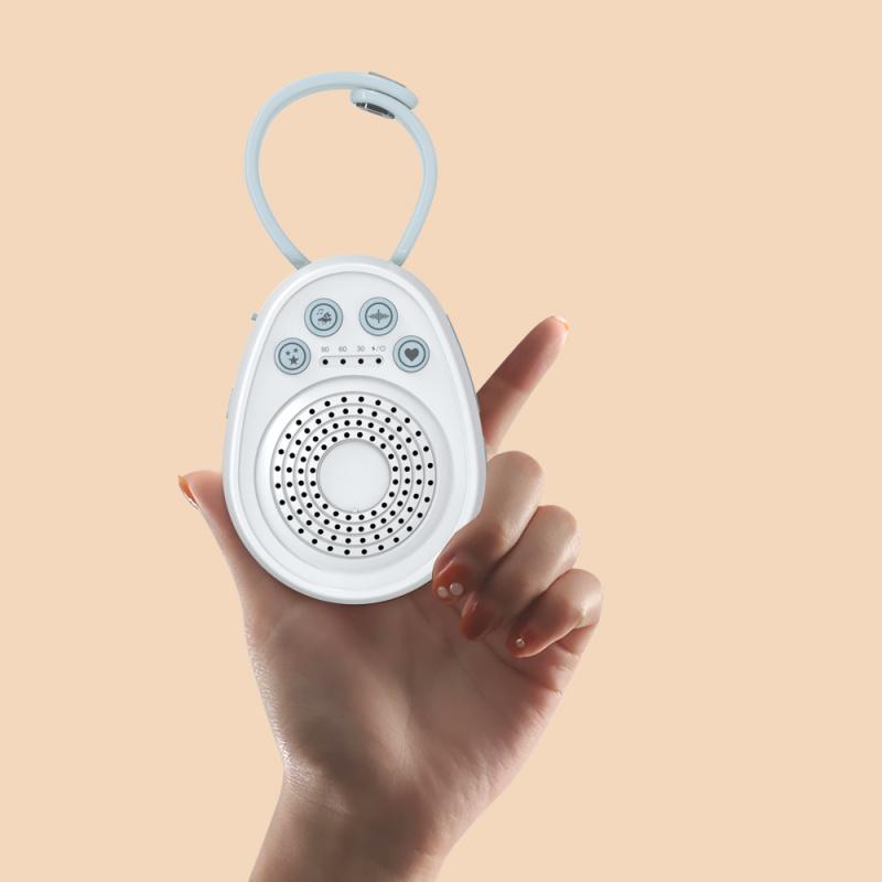 Portable Sleep Aid White Noise Machine - 1000mAh Rechargeable Battery & USB Powered, 20 Soothing Natural Sounds, Mini Portable Sleep Speaker, Noise Canceling Sleep Device for Office, Home & Travel with Timer and Memory Functions