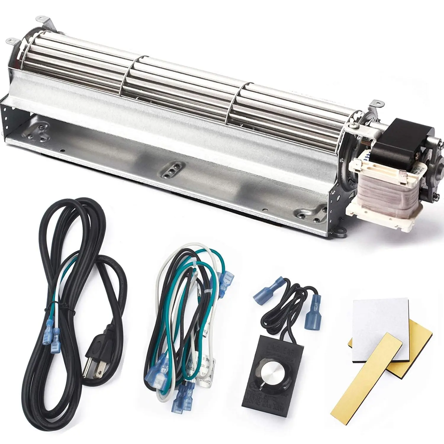 BK GA3750 GA3750A GA3700 GA3700A Replacement Fireplace Blower Fan Kit for Desa, FMI, Vanguard, Vexar Fireplaces, 103581-01, 103581-02, 103581-03, 103581-04