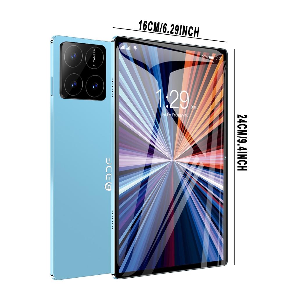 2-in-1, Wireless tablet with calling capabilities, cellular network WIFI function, Bluetooth function, SIM card, TF card, 4GB RAM, 64GB ROM, Android 13 tablet, 10.1-inch tablet accessories: keyboard, leather case, mouse, data cable, manual, OTG