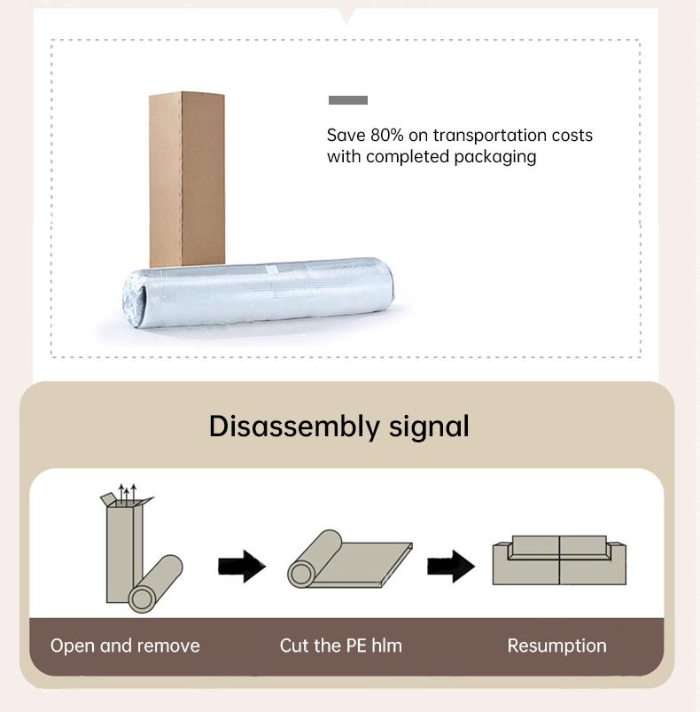 132'' U-Shape Modular Sectional Couch – Boneless Compressed Corduroy Sectional Sofa, Modern Sleeper Sofa for Living Room, Space-Efficient Convertible Corduroy Sectional (3 Packages Shipping)