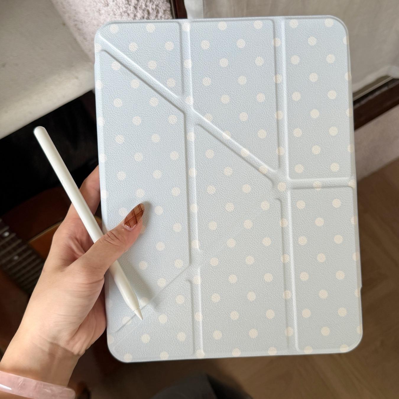 Acrylic Tablet Case for iPad Pro 12.9 Inch, Foldable Stand Design, Tablet Protective Cover, Durable Protection Cover, Stylish Gift for Girls & Women