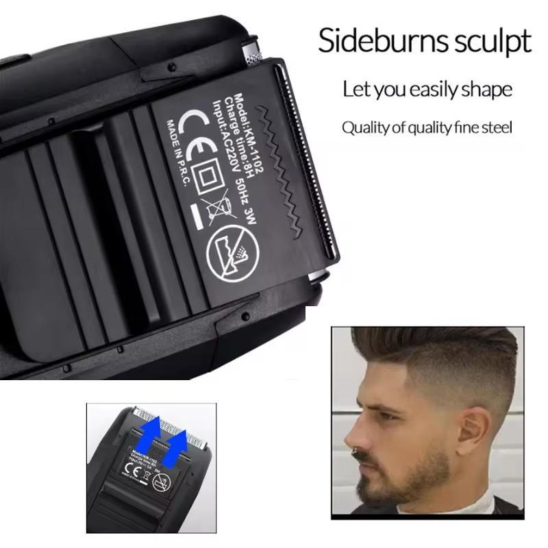 Kemei Rechargeable Electric Razor for Men, USB Charging, Wet/dry Shaving, Ergonomic Design, Long Battery Life, Perfect Father's Day Gift