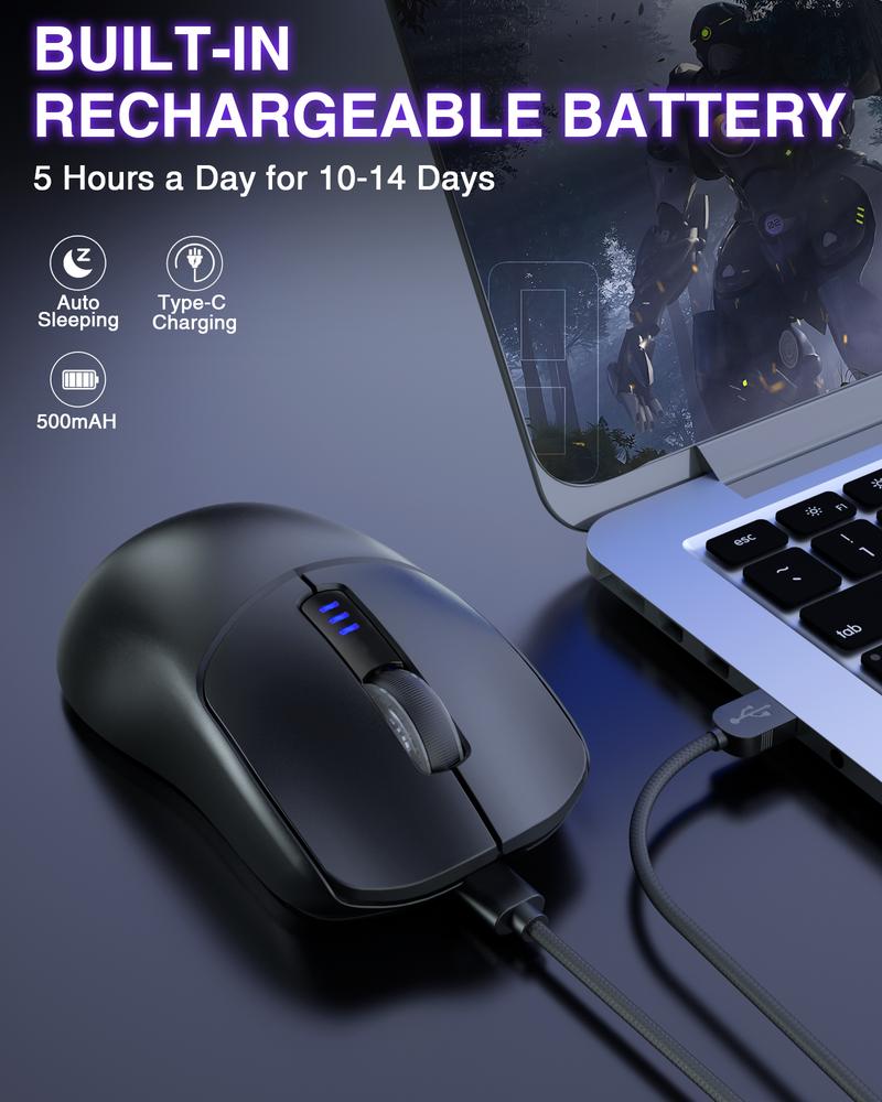 AULA F75 Pro Wireless Gaming Keyboard and Mouse Combo Wireless Mechanical Keyboard 75 percent +SC580 Wireless Gaming Mouse Black rgb backlit keyboard volume knob creamy budget keyboard computer gaming accessory boyfriend gift wireless mouse keyboard set