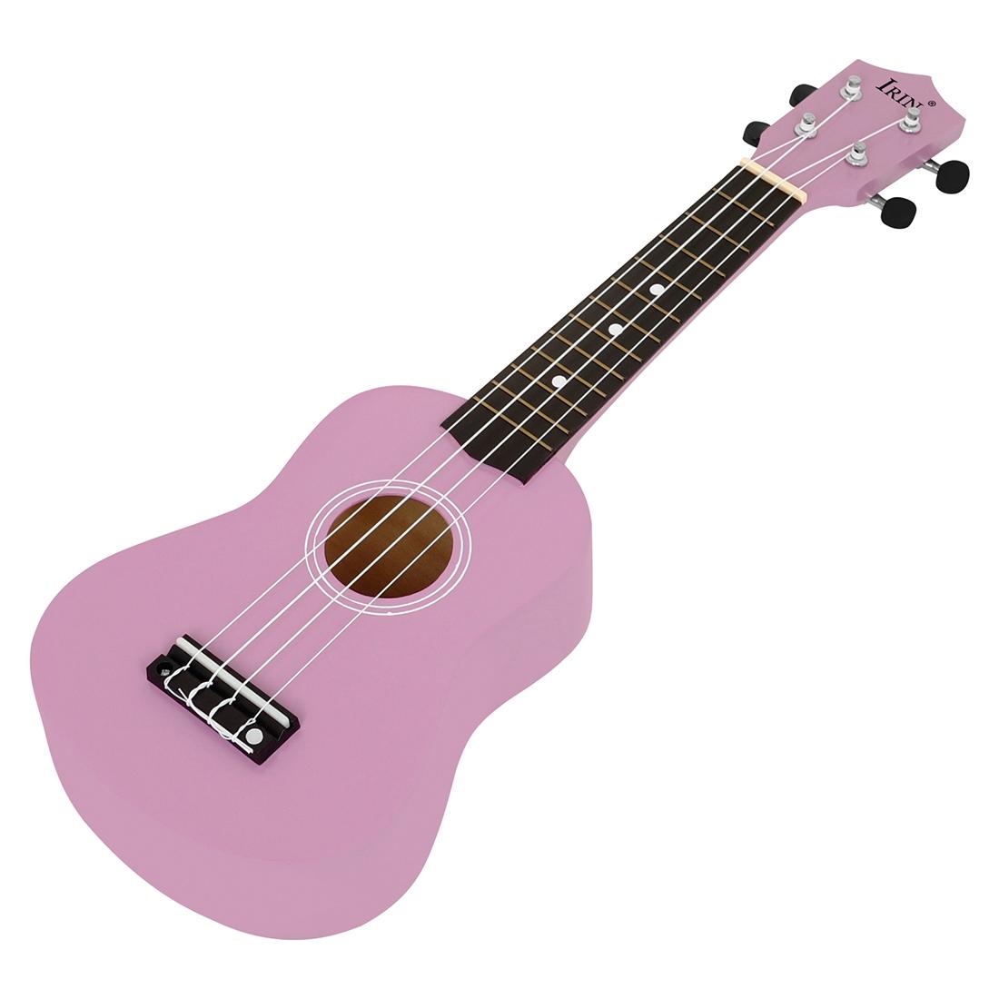 21 Inch Ukulele, 1 Count Colorful Basswood Ukulele, 4 Strings Mini Guitar, Musical Instrument for Beginners, Teachers, Students, Gifts