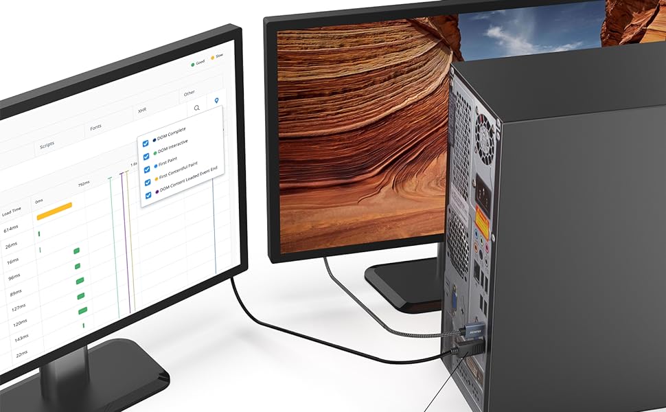 BENFEI 4K DisplayPort to HDMI Cable 1.8M, Uni-Directional DisplayPort to HDMI Cable Gold Plated Accessories Digital CONNECTOR