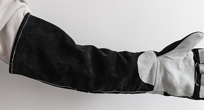 YESWELDER 932℉ Heat Resistant MIG Welding Gloves | 23.6" Extra Long Leather Forge Work Safety Gloves with Kevlar Stitching & Reinforced Palm