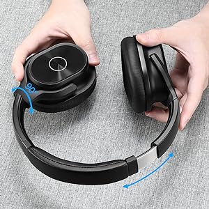 ZIHNIC PN9 Active Noise Canceling Headphones，Wireless Bluetooth Earbuds，Over Ear Foldable Sport Headset，Long Standby Powerful Battery Life Bluetooth 5.4 Waterproof Long Standby Foldable Sport