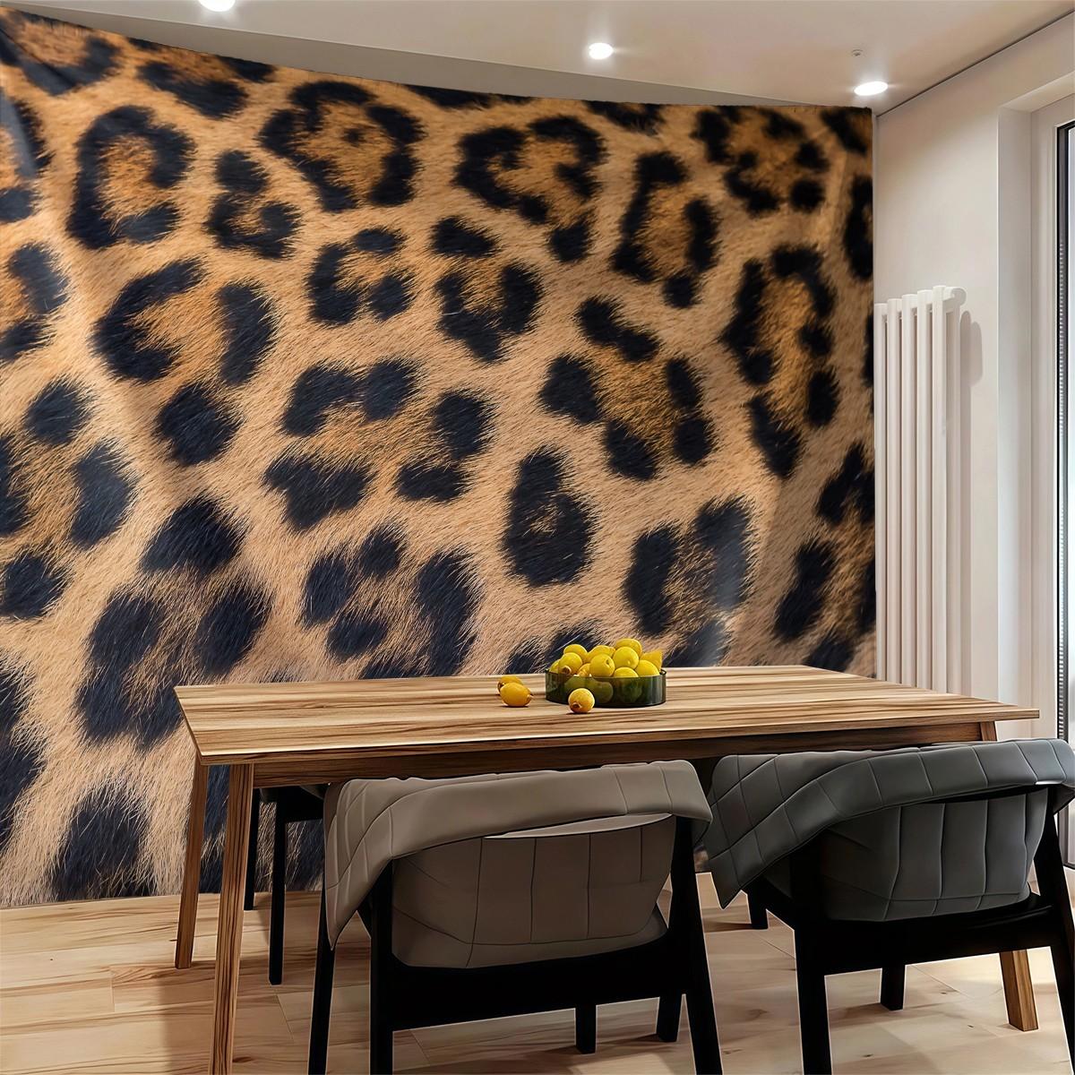 Leopard Print Tapestry, Cheetah Decor Wall Hanging, Luxury Animal Print Tapestries, Soft Wall Blanket, Wild Backdrop Decor for Bedroom, Dorm & Living Room,Modern Abstract Pattern for Kid Boy Men