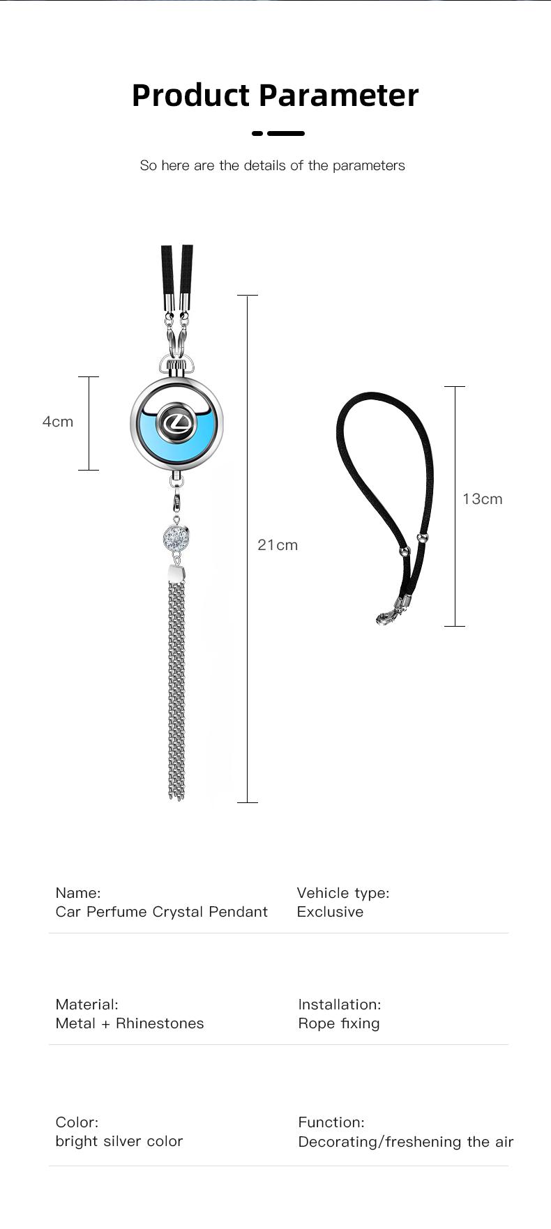 1Pcs Car Perfume Pendant Air Freshener Hanging Perfume Diffuser For Lexus GS IS LS500h ES260 ES300h RX350h NX260 UX260 LM LC RZ450e TX RC CT200h GX550 LX600 LX570 NX350 HS250