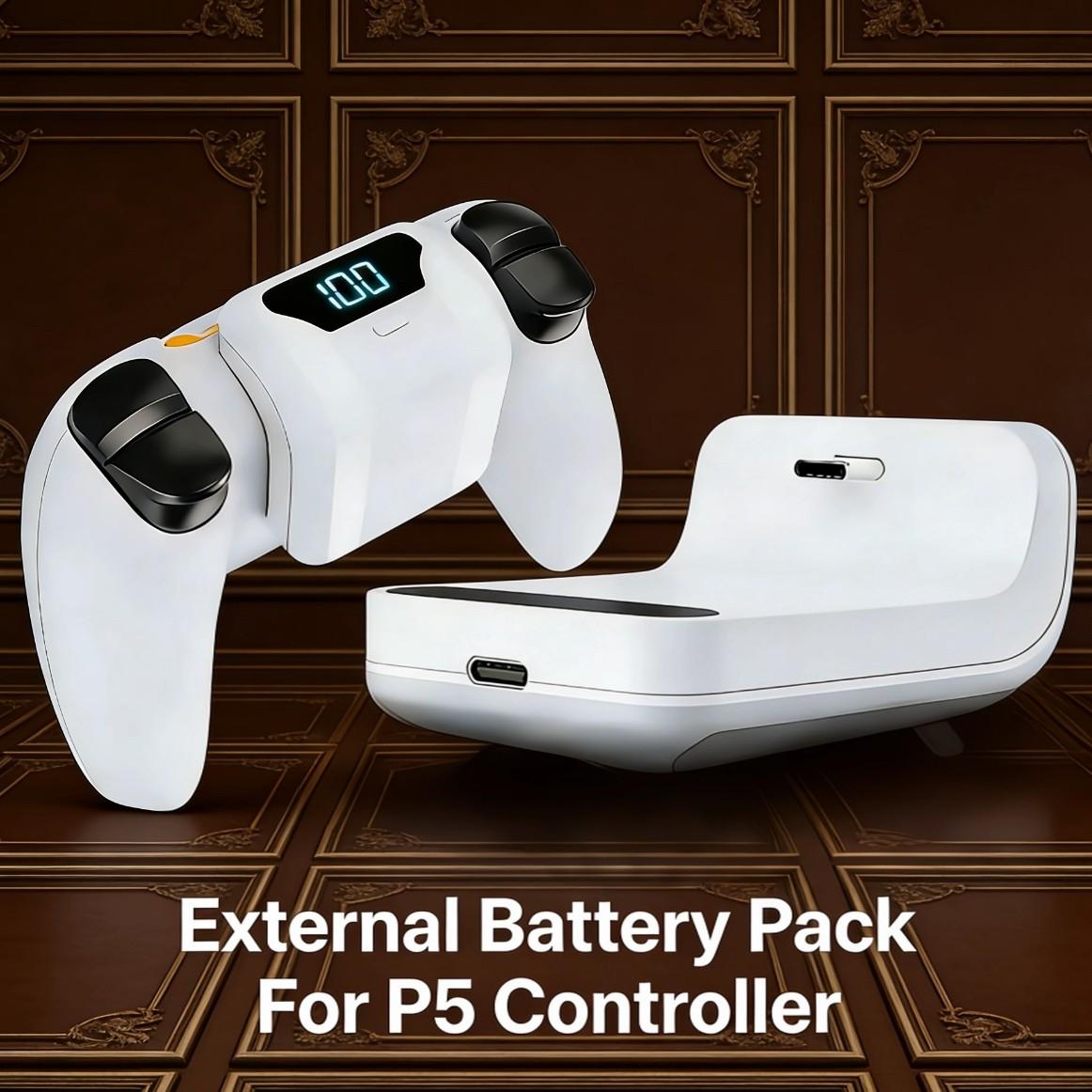 Rechargeable Battery Pack for Ps5 Controller, Playstation 5 Handle Rechargeable Battery Clip, Ps5 Host Accessories