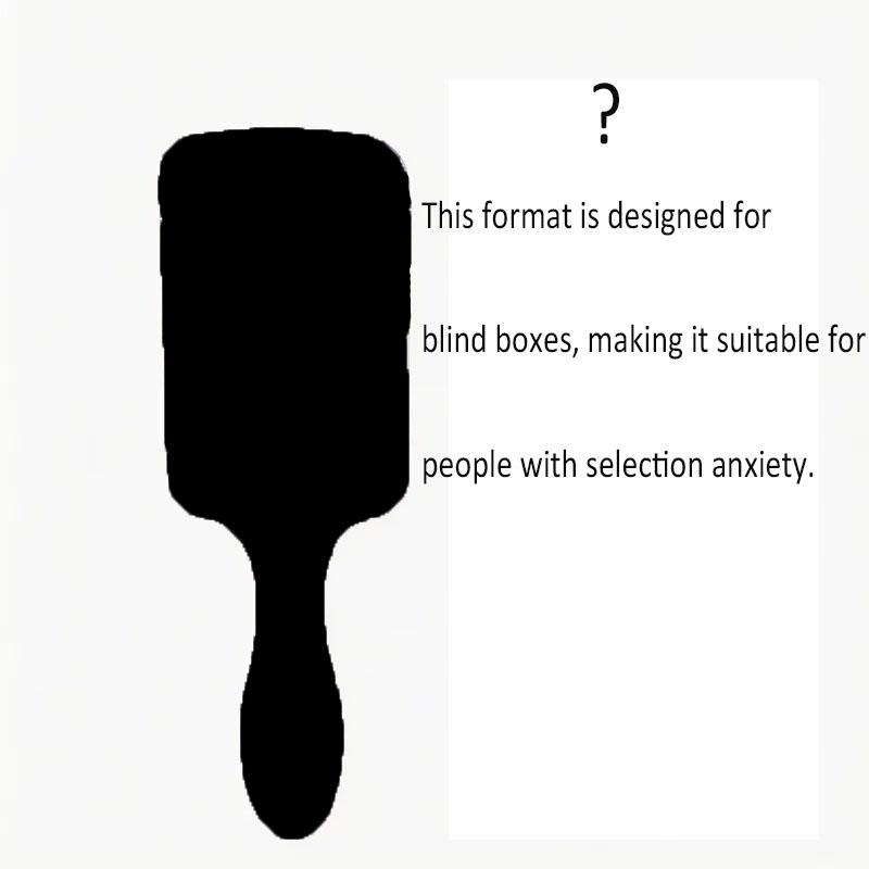 Kpop Hair Comb Square Pad Cartoon Design High-Quality Long Handle Sandfall Styling Brush Universal Hairbrush Fashion Hair Care