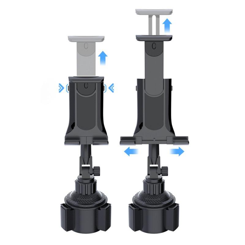 Car Cup Holder Tablet & Smartphone Mount, Adjustable Holder Universal Car Mount Dashboard for 4-13" Tablets & iPad Mini/Air/Pro, Phone Accessories for Truck, Car Phone Holders, Cellphone Car Holder, Multifunctional Car Accessories, Vehicle Mount