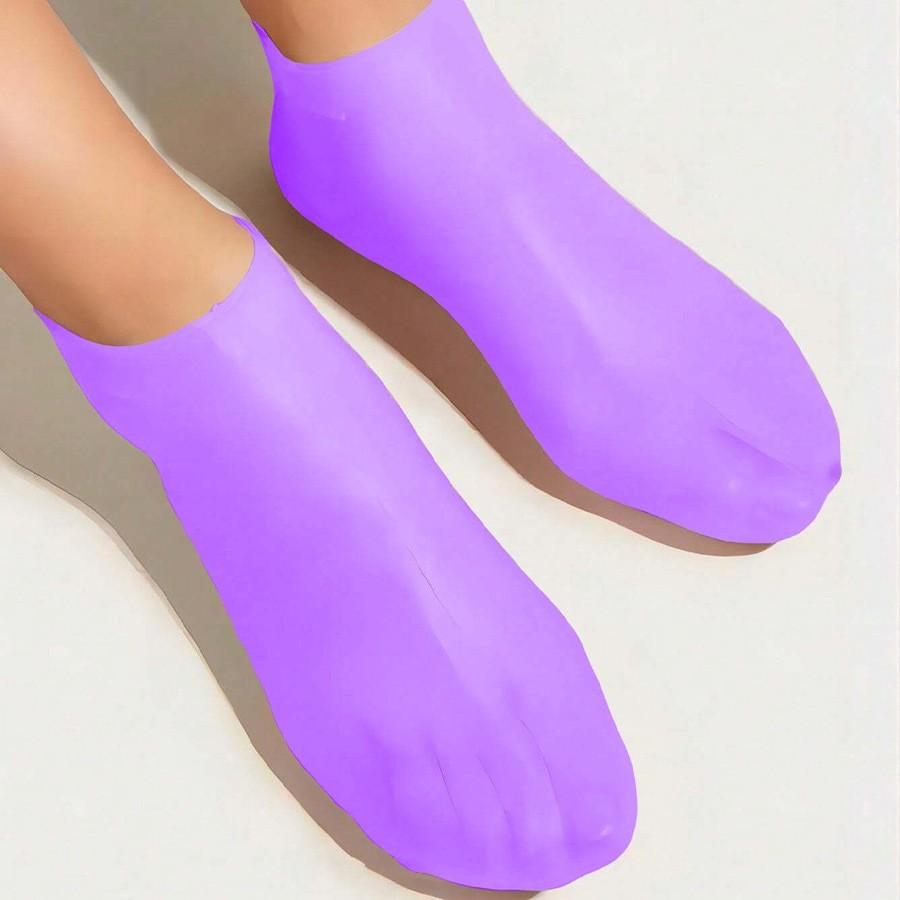 Silicone Foot Care Socks for Dry Feet and Cracked Heels, Softening Rough Skin, Elastic Fit, Moisturizing, Prevents Cracks, Beach Socks