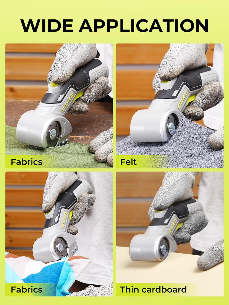 DEKO 4V Cordless Electric Scissors, Rechargeable Cardboard Cutter, USB Charging Supported, Equipped With Type-C Charging Cable, Suitable For Thin Cardboard, Carpet, And Leather, TikTok Shop Back-To-School.