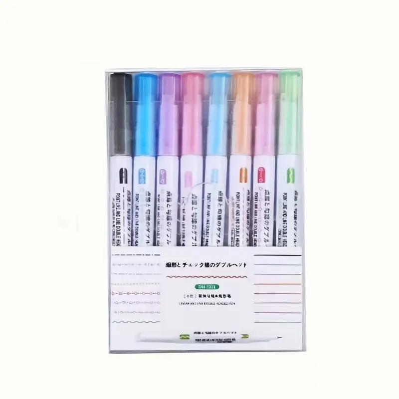 Journal Deco Must - Have 🌸 Curved Floral Roller Pens - Border Pens for Creative Handwriting & Layouts