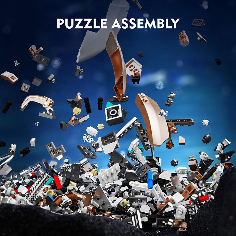 Creative Movable Octopus Model Building Set, MOC Style STEM Learning Toys, Interactive Tentacle Bricks Birthday Present