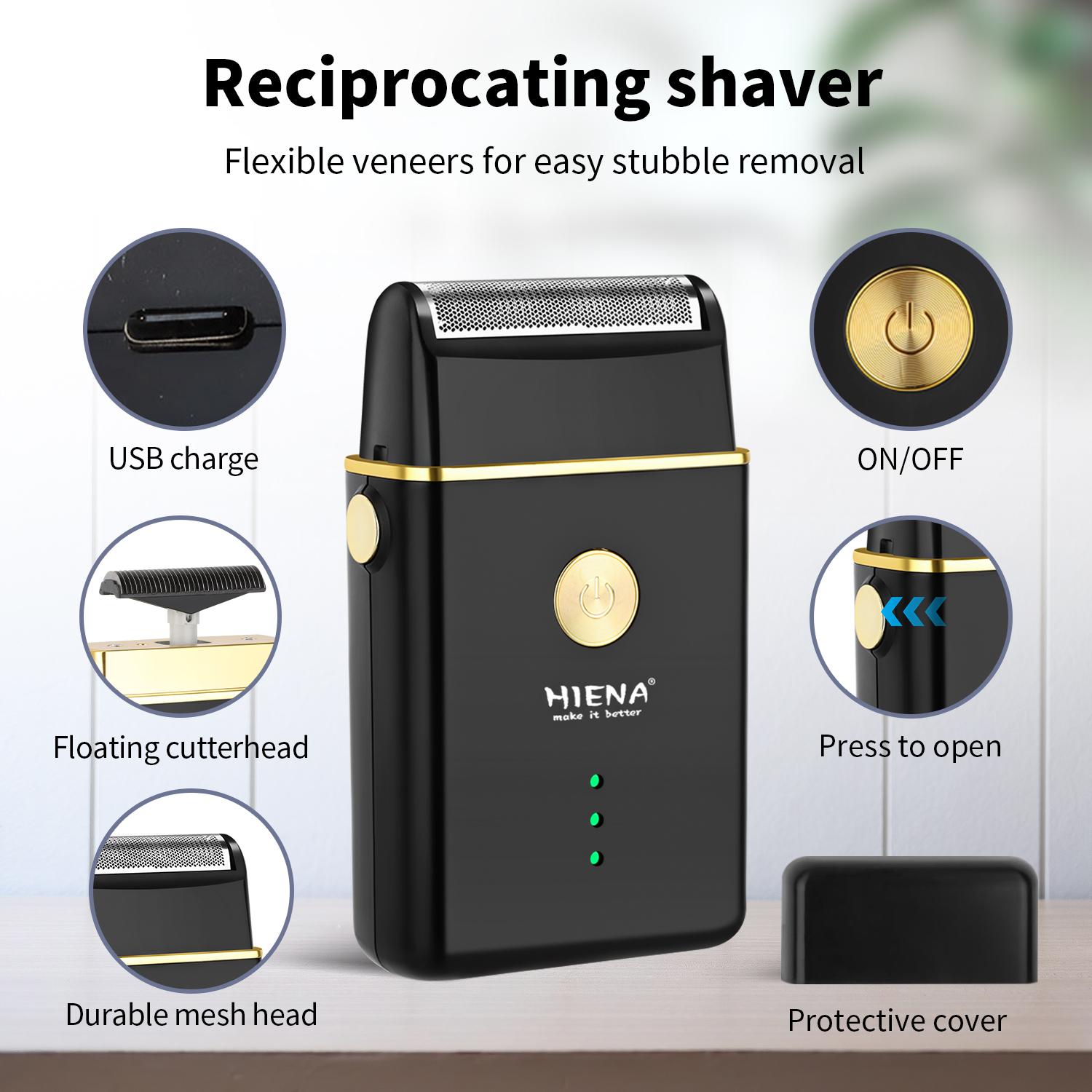 5-piece men's professional hair clipper suit, professional men's haircut suit, long hair trimmer, Cordless hair clipper, wireless USB charging hair clipper, the ideal choice to meet your nursing needs.