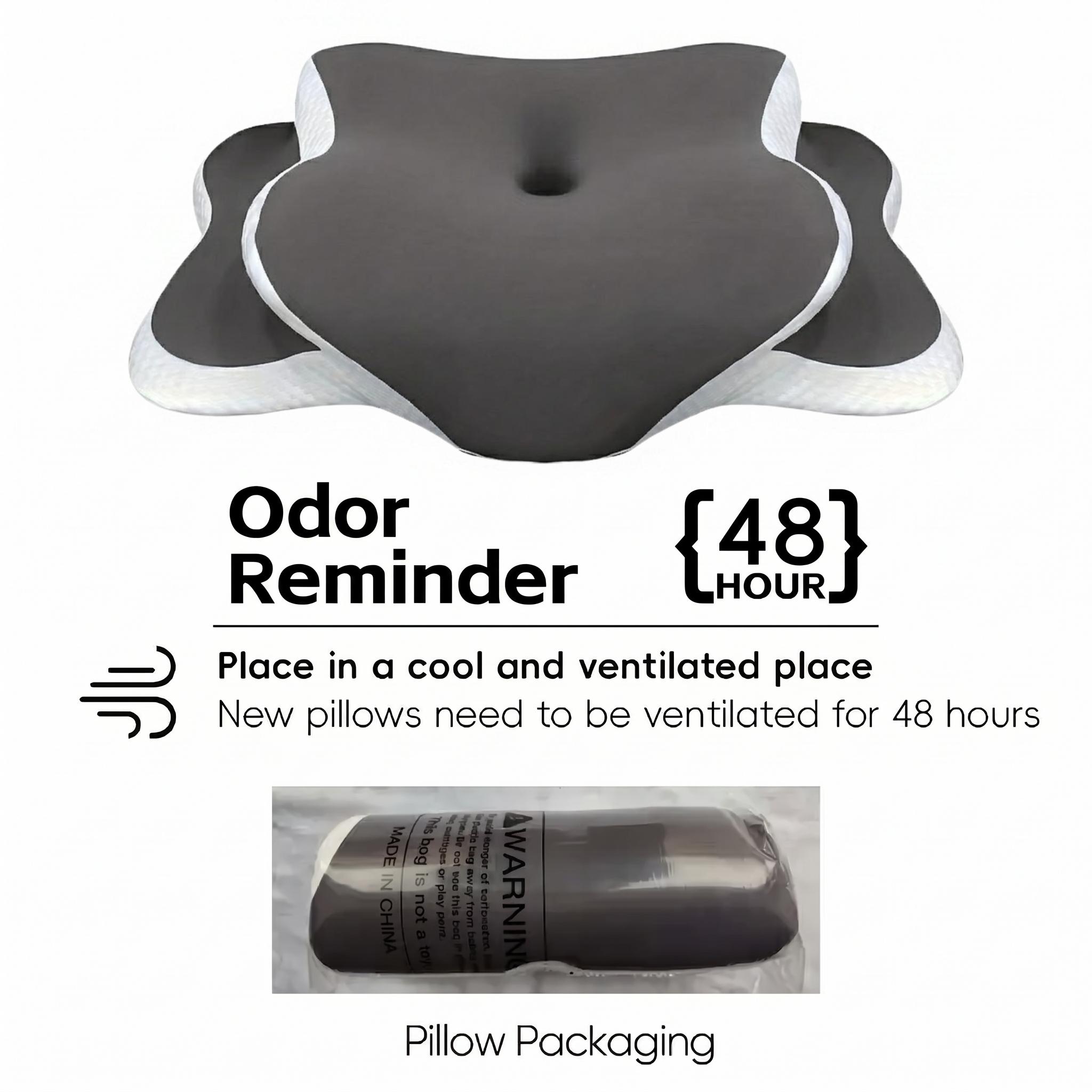 Double Sided Ergonomic Neck Pillow, Travel Neck Cushion, cooling skin-friendly cover and odor-free memory foam. Zoned support with widened armrest, soft comfy, fits all sleeping positions for home use, Neck Rest Cushion