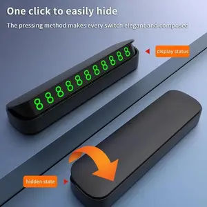 1PC Car Temporary Parking Card Phone Number Card Plate Telephone Number Car Park Stop Automobile Accessories