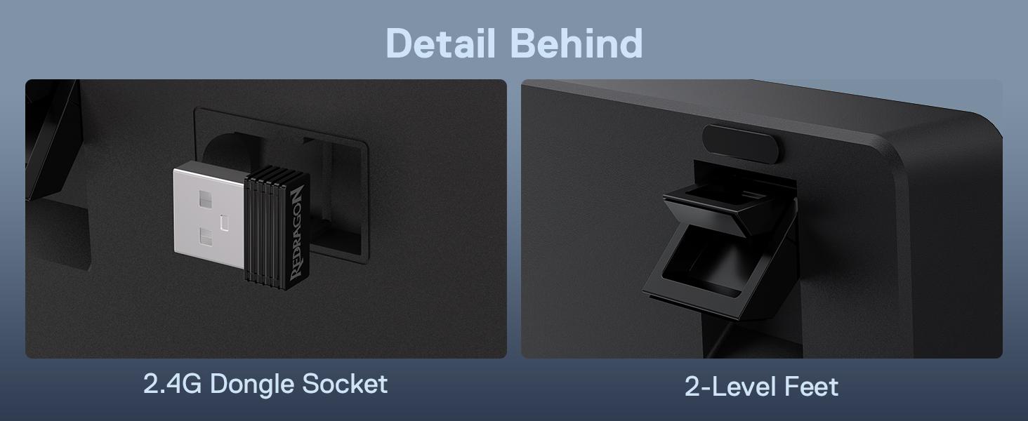 Redragon K761 Wireless Gasket Gaming Keyboard w/Hype Screen & Knob, 104 Keys Mechanical Keyboard, Easy-Control 1.14’’ TFT Info Display, 5-Layer Noise Dampening, Custom Linear Switch, Abyssal Blue