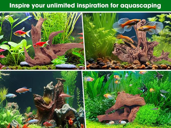 Large Coral Driftwood for Aquarium Decor Fish Tank Decorations Reptile Decor, Assorted Driftwood Branch 13 to 17 Inch Pack of 1