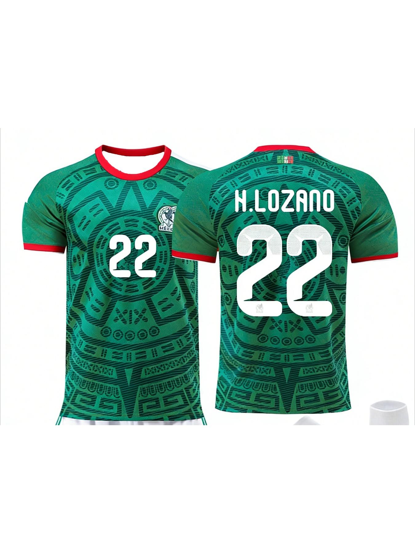 Mexico 2026 Football Suit Gold Cup World Cup Men's and Women's Football Sports Fitness Breathable Lightweight T-shirt