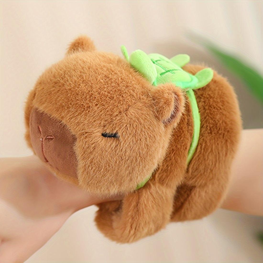 Cute Capybara Stuffed Animal Plush Toy with Turtle Backpack, 1 Count Capybara Snap Ring, Perfect for Birthday, Festival, Ideal Gifts & Home Decor Accessories