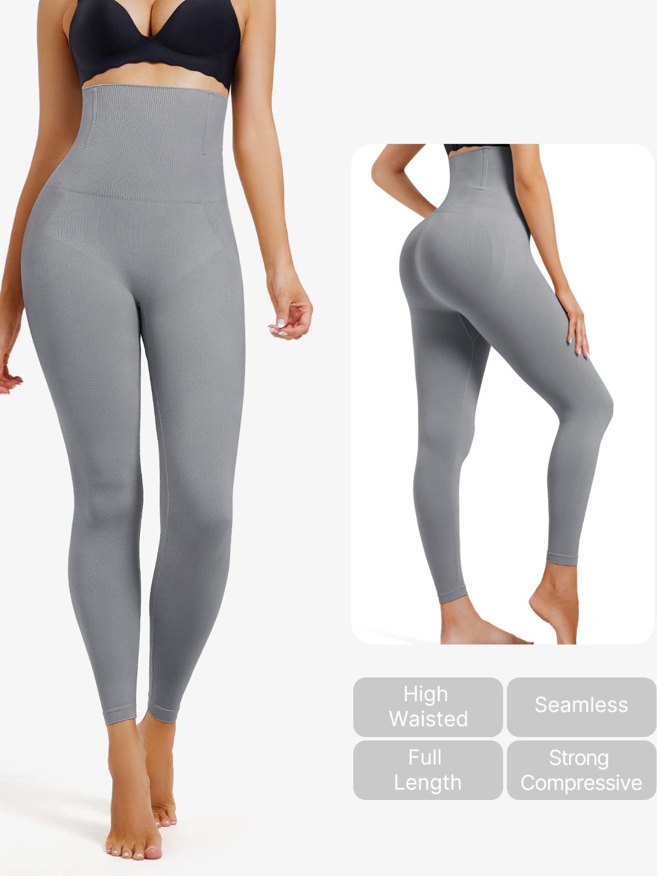 Women's High-Waisted Control Panties, Shapewear, Elastic Fabric, Anti-Curling, Suitable for All Seasons, Casual Style, Comfortable Fit