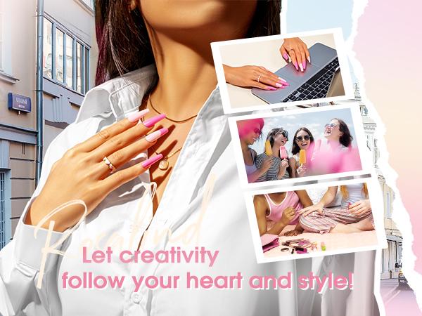 ROSALIND Mini 24Pcs Gel Nail Polish Set-20Pcs Dream Princess Pink Series Nail Gel Nail Polish with 4Pcs Base Coat and Glossy&Matt Top Coat Nail Gel Manicure Cosmetic Gift Set Need Uv/Led Cure