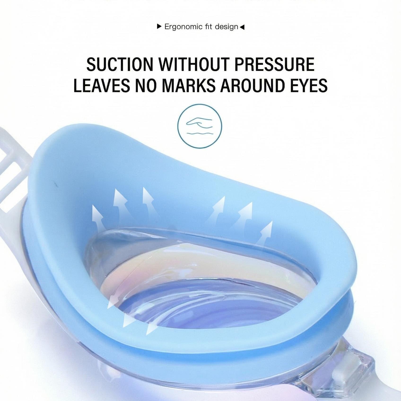 Adult Swimming Goggles, Electroplated High Definition Waterproof Anti-Fog Swim Glasses, Outdoor Swimming Sports Kayaking Diving Eyewear