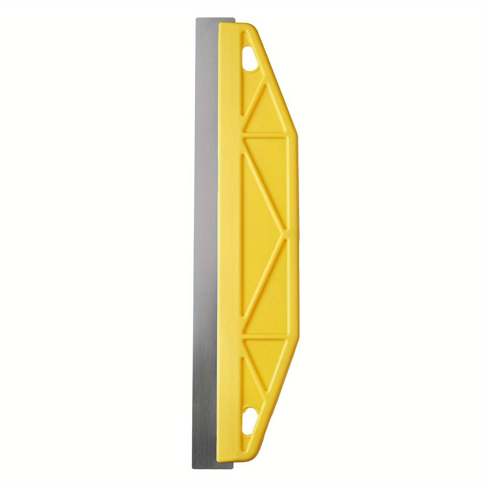 Professional 12-Inch Metal Plastic Paint Shield, Ergonomic Handle, Heavy-Duty Wall Painting Tool, Precision Trimming, Wallpaper Cutting, Durable