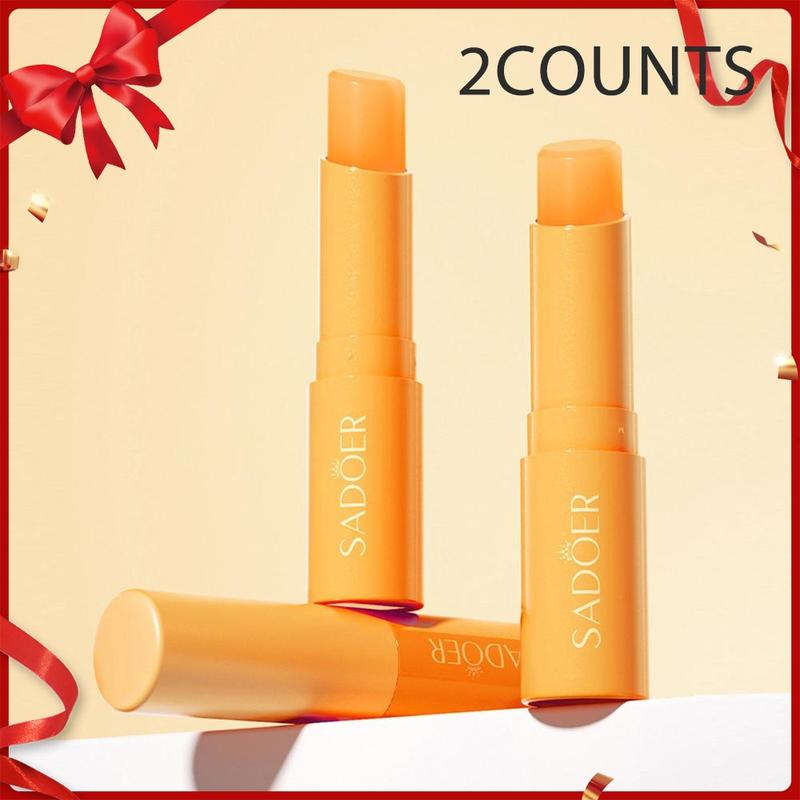 Vitamin C Lip Balm, 2 Counts Long Lasting Moisturizing Lipstick, Brighten Lip Color & Lighten Lip Texture, Hydrating Lipstick for Girls and Women, Lip Plumper Lip Gloss, Moisture, Lip Moisturizer Vitamin C Lip Balm, 2 Counts Long Lasting Moisturizing Lipstick, Brighten Lip Color & Lighten Lip Texture, Hydrating Lipstick for Girls and Women, Lip Plumper Lip Gloss, Moisture, Lip Moisturizer