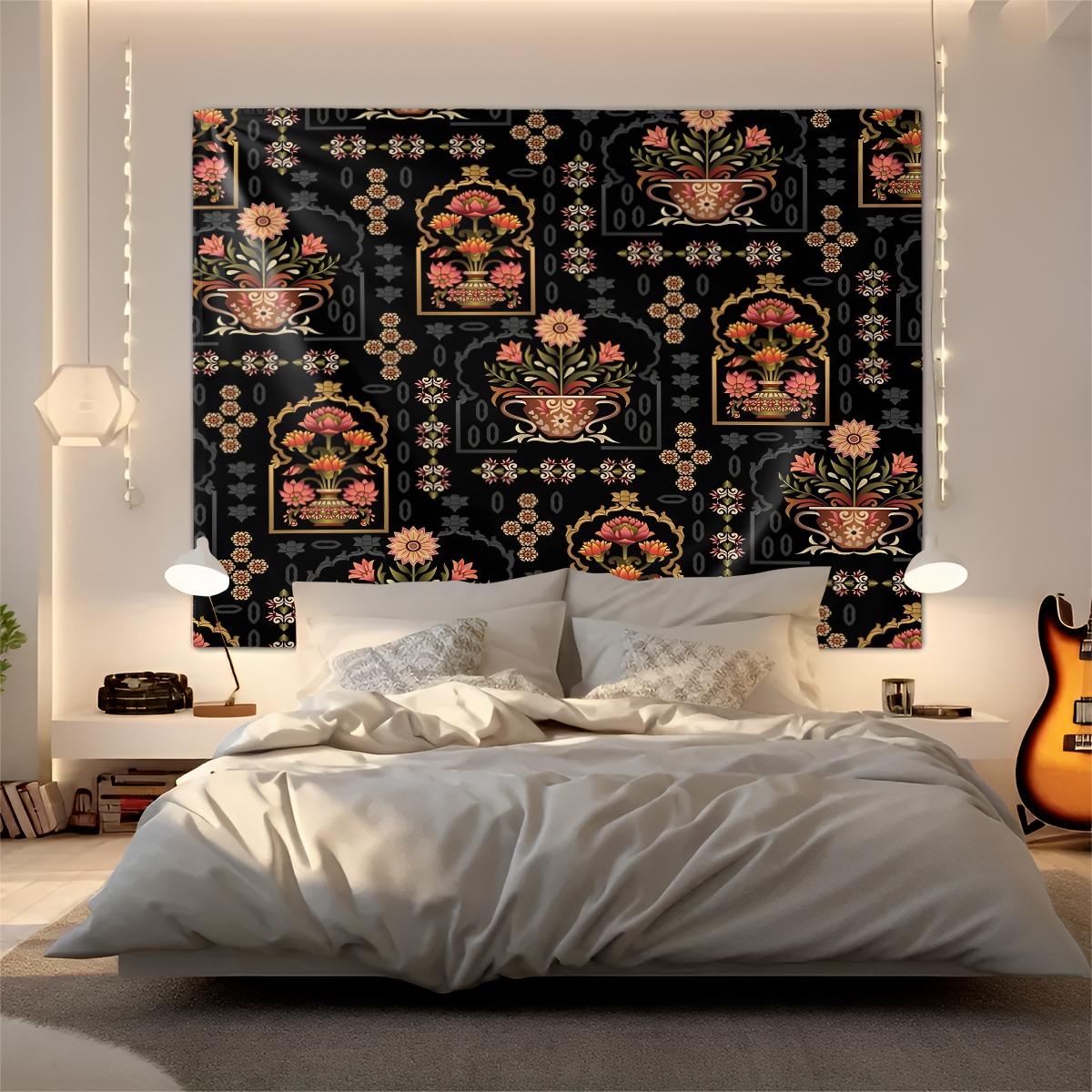 1 Pcs Boho Paisley Printed Tapestry, Vintage Ethnic Style Wall Hanging, HD Digital Print Tapestries, Soft Durable & Lightweight, Ideal for Bedroom, Living Room, Dorm, Studio Decor, Trendy Bohemian Home Decor Tapestrys