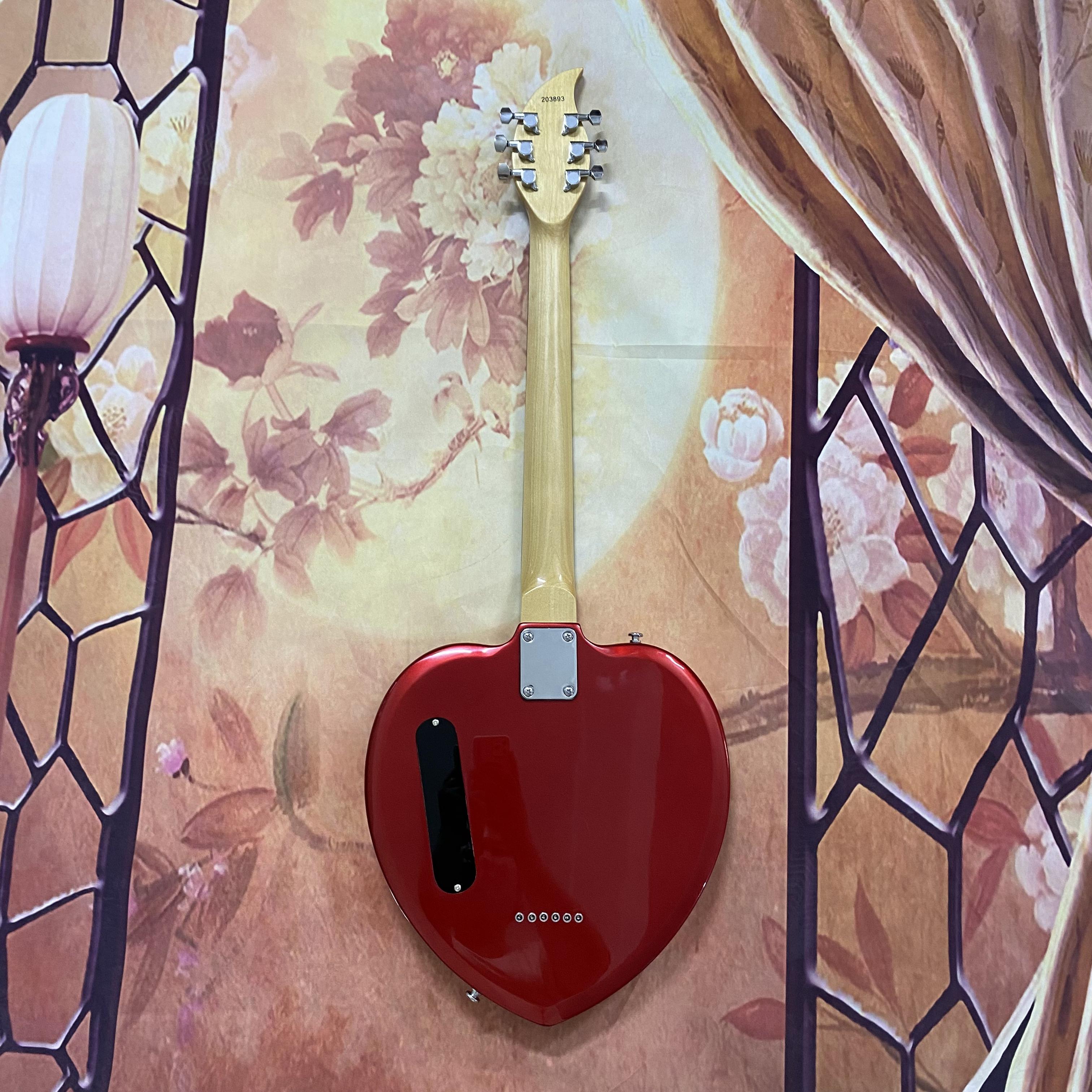 Red Heart Shaped Electric Guitar Fast Shipping from US Warehouse