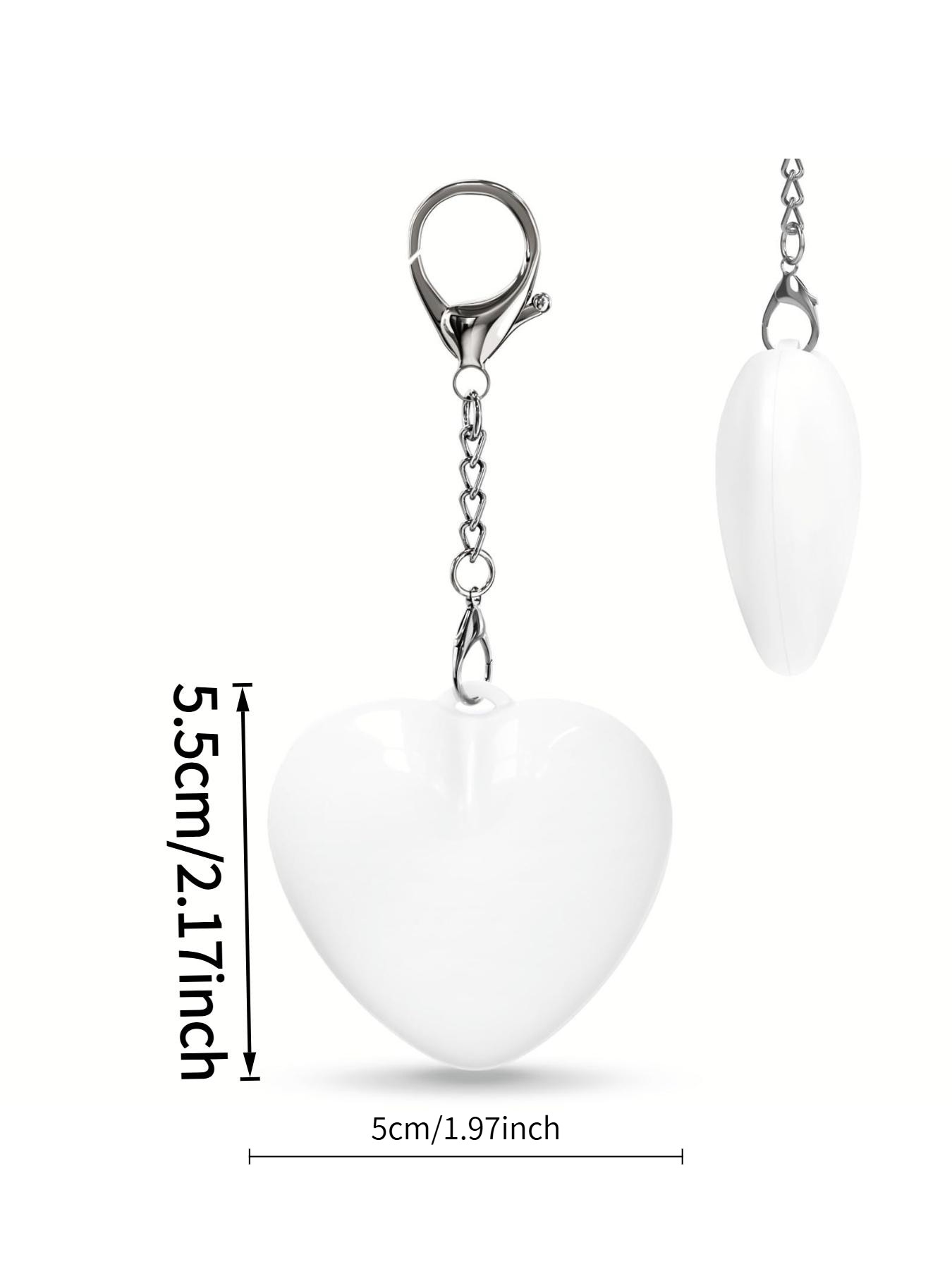 Backpack Keychain Lighting Heart Touch Lamp Rechargeable Type-C Backpack Flashing Light Car Key Pendant