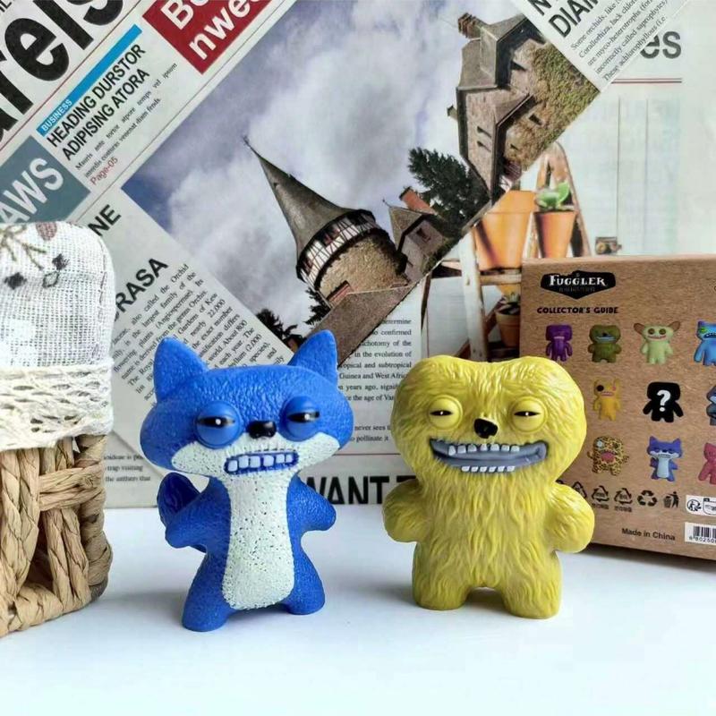Fuggler Teeth Monster Handheld Toy, Funny Ugly Monster Creative Display Piece, Unique Odd Creature Model, Fun Collectible Figurine