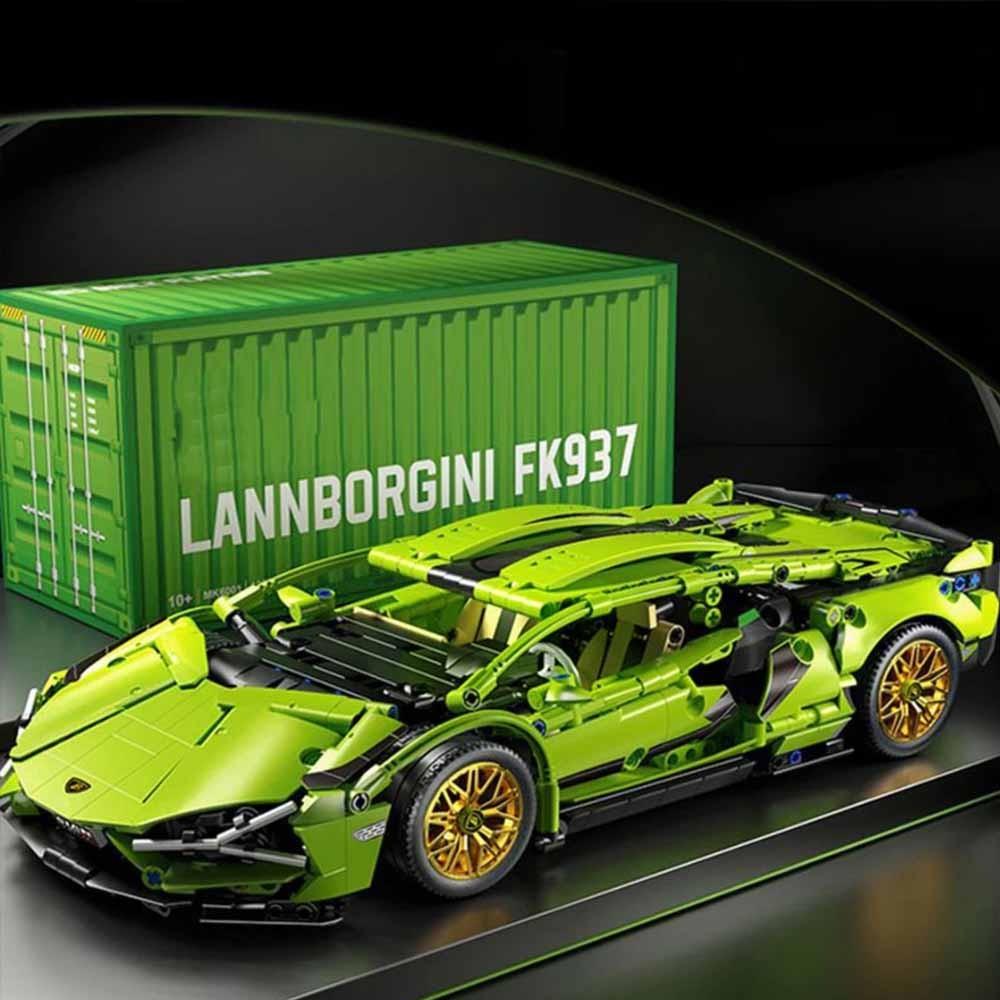 Lamborghini Fkp 37 Model Kit, 1:14 Scale, over 800 Pieces, Family Decor, Holiday Gift, Kids & Adults Collection Toy Set